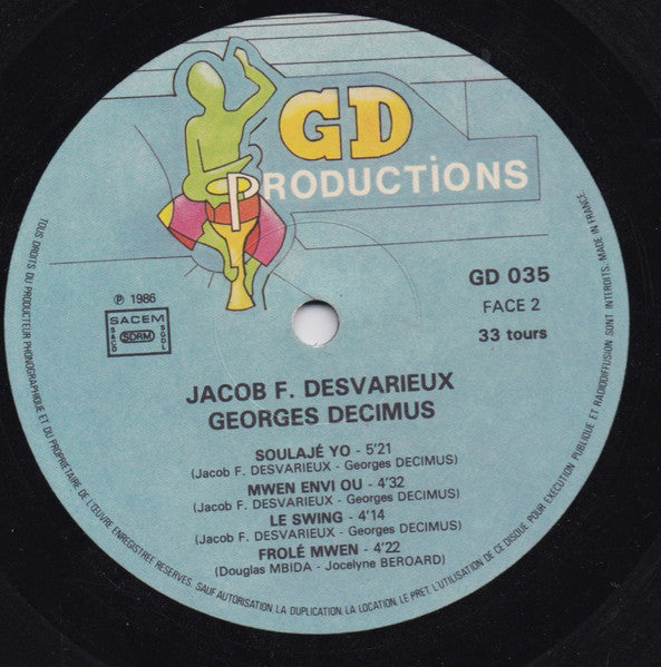 Jacob Desvarieux / Georges Decimus : Jacob F. Desvarieux / Georges Decimus (LP)
