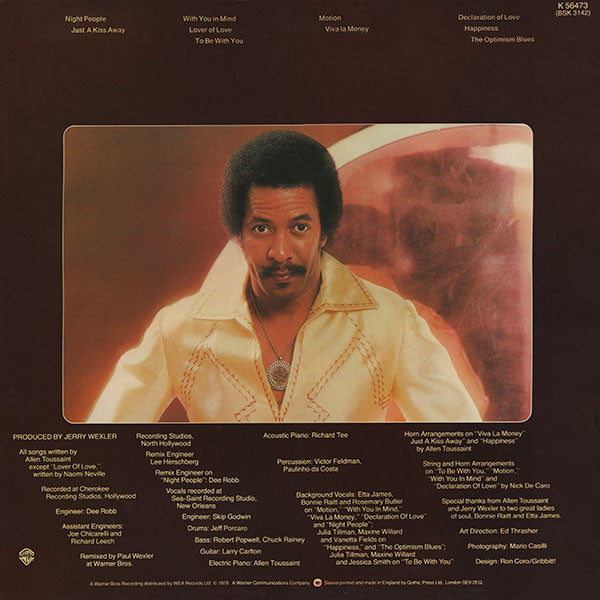 Allen Toussaint : Motion (LP, Album)