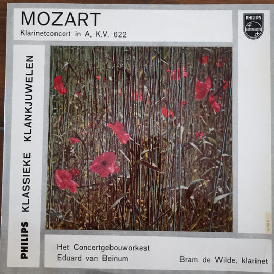 Wolfgang Amadeus Mozart, Concertgebouworkest, Eduard van Beinum, Bram de Wilde : Klarinetconcert in A, KV 622 (10")