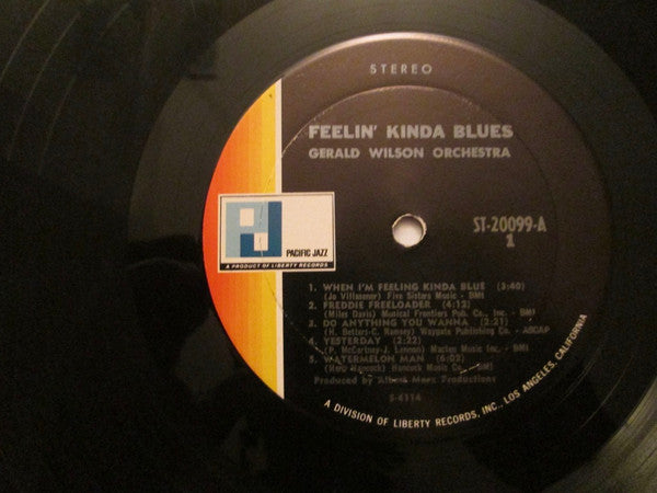 Gerald Wilson Orchestra : Feelin' Kinda Blues (LP, Album)