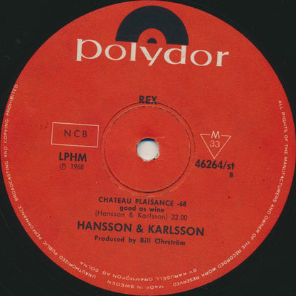 Hansson & Karlsson : Rex (LP, Album)