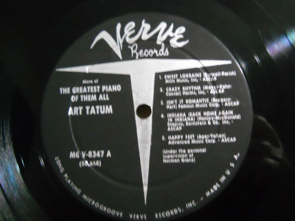 Art Tatum : More Of The Greatest Piano Of Them All (LP, Album, Mono)
