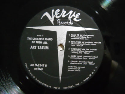 Art Tatum : More Of The Greatest Piano Of Them All (LP, Album, Mono)