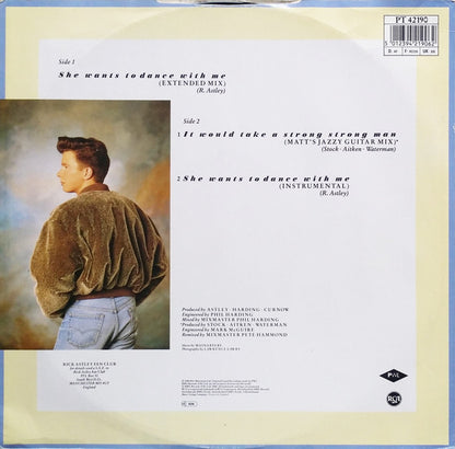 Rick Astley : She Wants To Dance With Me (12", Single)