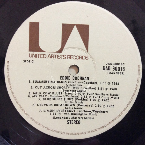 Eddie Cochran : Legendary Masters Series (2xLP, Comp, Mono, Ste)