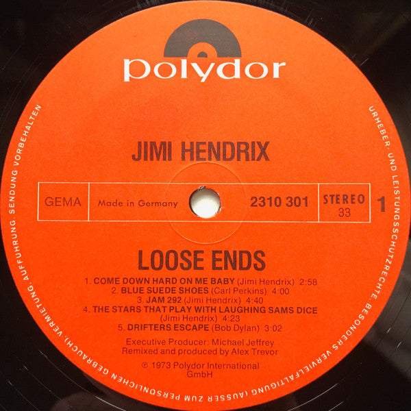 Jimi Hendrix : Loose Ends (LP, Album)