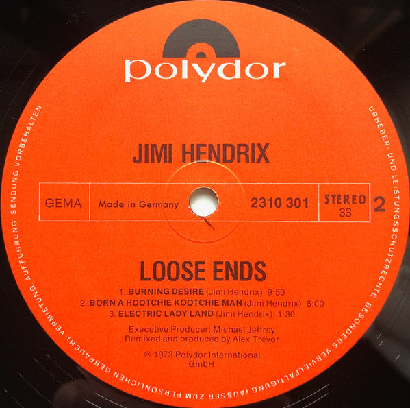 Jimi Hendrix : Loose Ends (LP, Album)