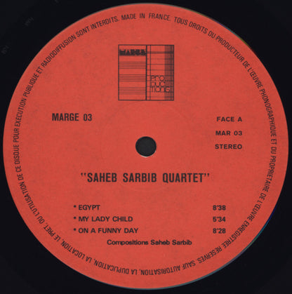 Saheb Sarbib Quartet : «Live» In Europe. Vol 2. (LP, Album)