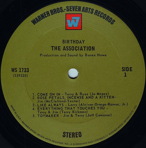 The Association (2) : Birthday (LP, Album, Pit)