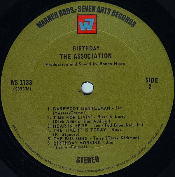 The Association (2) : Birthday (LP, Album, Pit)