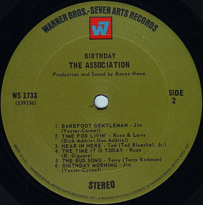 The Association (2) : Birthday (LP, Album, Pit)