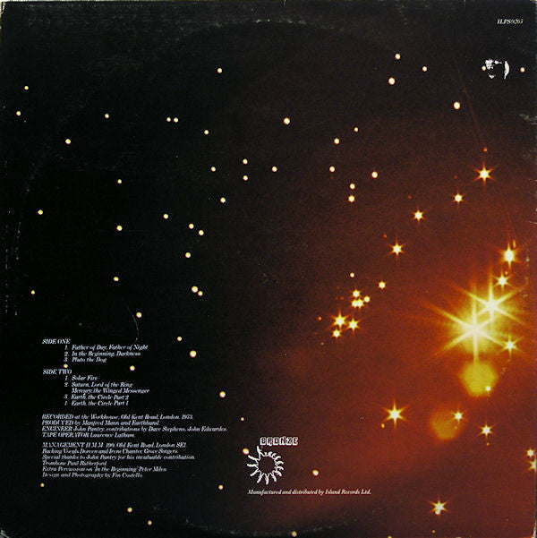 Manfred Mann's Earth Band : Solar Fire (LP, Album, Gat)