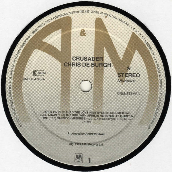 Chris de Burgh : Crusader (LP, Album)