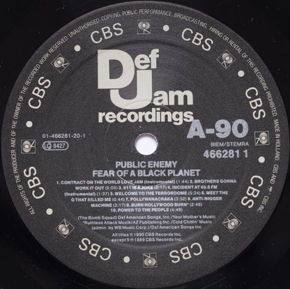 Public Enemy : Fear Of A Black Planet (LP, Album)