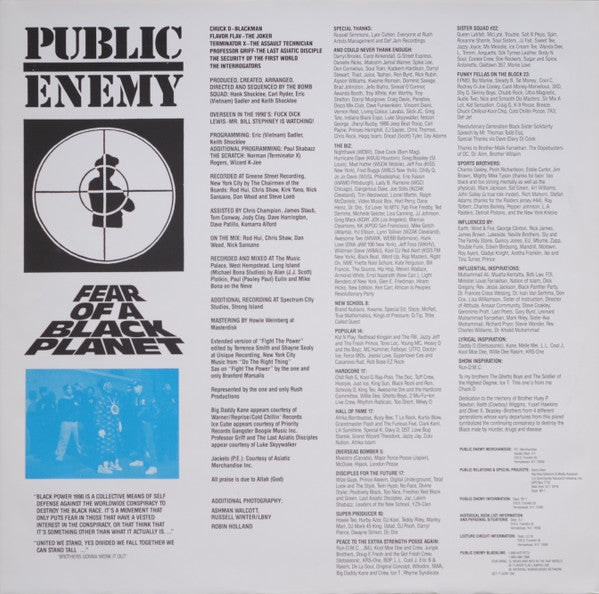 Public Enemy : Fear Of A Black Planet (LP, Album)