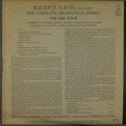 Maurice Ravel : Ravel: The Complete Orchestral Works, Vol. 4 (LP, Mono)