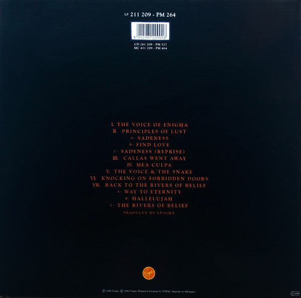 Enigma : MCMXC a.D. (LP, Album)