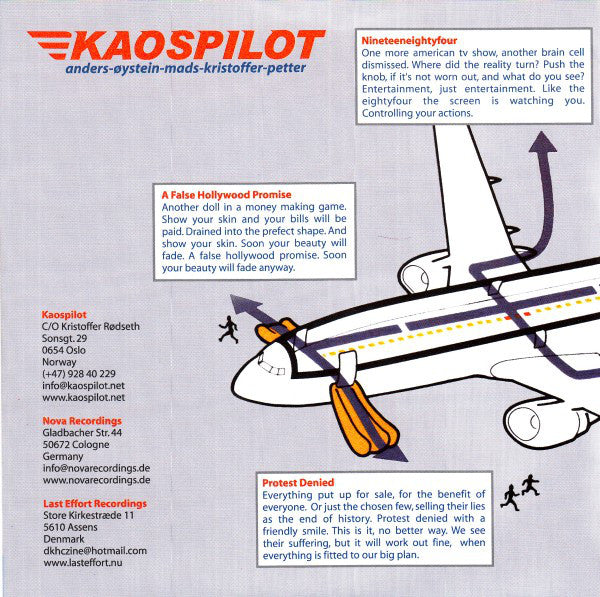 Kaospilot : For Your Safety - Pour Votre Sécurité - Für Ihre Sicherheit (7", EP)