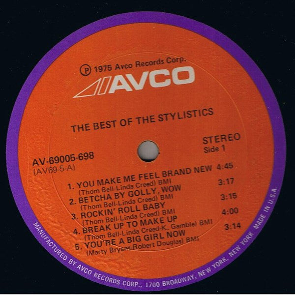 The Stylistics : The Best Of The Stylistics (LP, Comp, She)