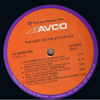 The Stylistics : The Best Of The Stylistics (LP, Comp, She)