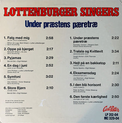 Lottenburger-Singers : Under Præstens Pæretræ (LP, Album)