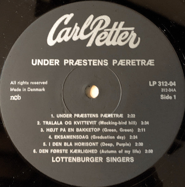 Lottenburger-Singers : Under Præstens Pæretræ (LP, Album)