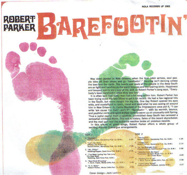 Robert Parker : Barefootin' (LP, Album, Pit)