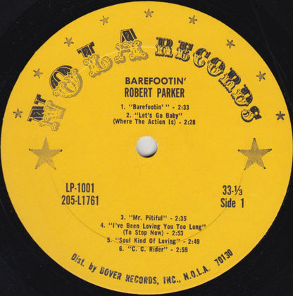 Robert Parker : Barefootin' (LP, Album, Pit)