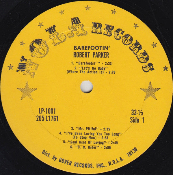 Robert Parker : Barefootin' (LP, Album, Pit)