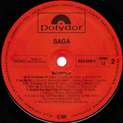 Saga (3) : Behaviour (LP, Album)