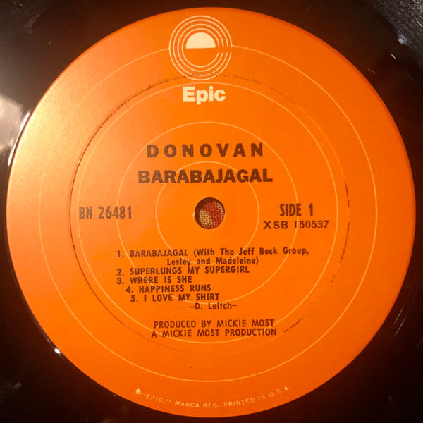 Donovan : Barabajagal (LP, Album, RE, Ter)