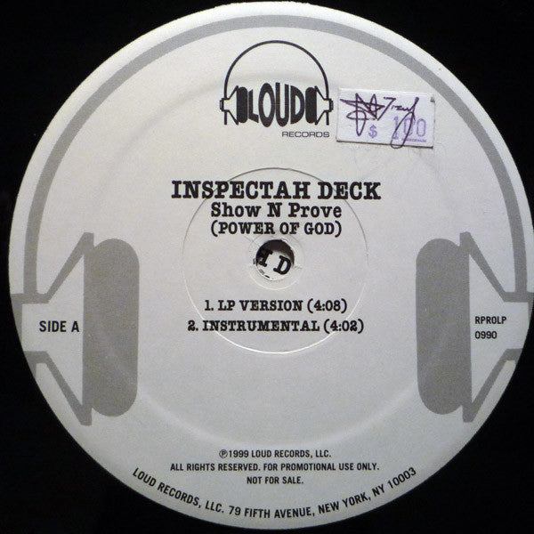 Inspectah Deck : Show N Prove (Power Of God) (12", Promo)