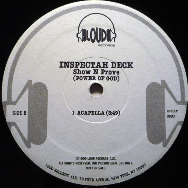 Inspectah Deck : Show N Prove (Power Of God) (12", Promo)