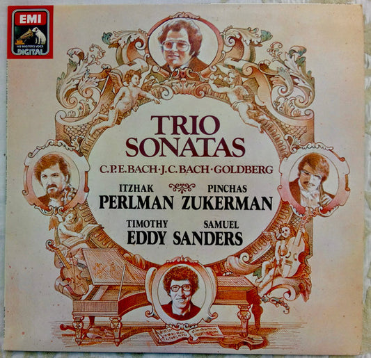 Carl Philipp Emanuel Bach / Johann Christian Bach / Johann Gottlieb Goldberg - Itzhak Perlman • Pinchas Zukerman, Timothy Eddy • Samuel Sanders (2) : Trio Sonatas (LP, Album)