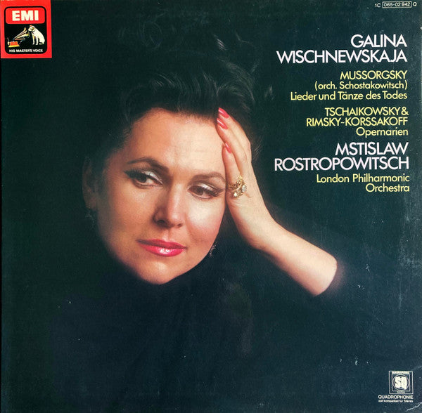 Galina Vishnevskaya, Mstislav Rostropovich, London Philharmonic Orchestra : Lieder Und Tänze Des Todes (LP, Quad)