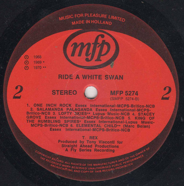 T. Rex : Ride A White Swan (LP, Comp)