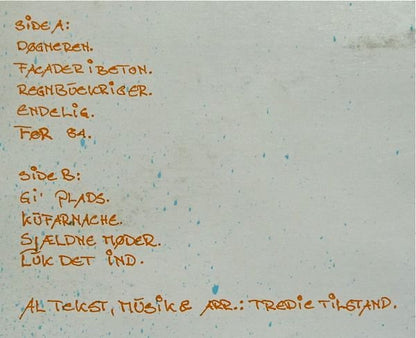 Tredie Tilstand : Gi' Plads (LP, Album)