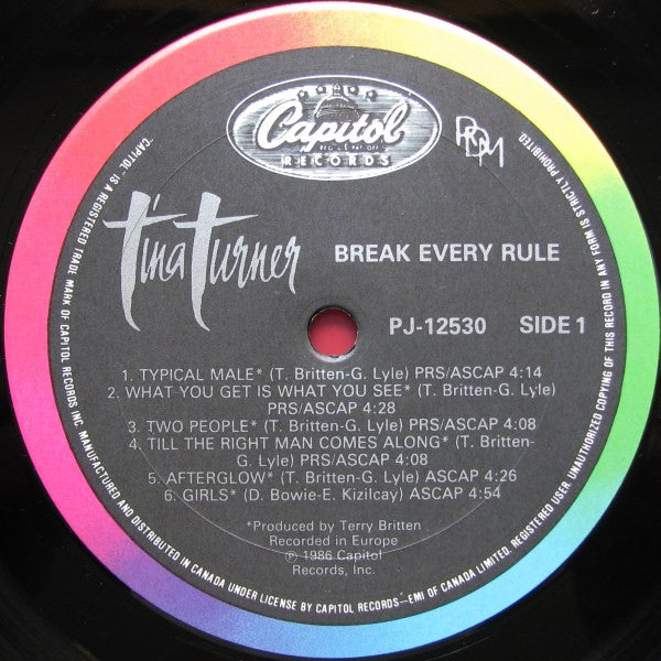 Tina Turner : Break Every Rule (LP, Album)