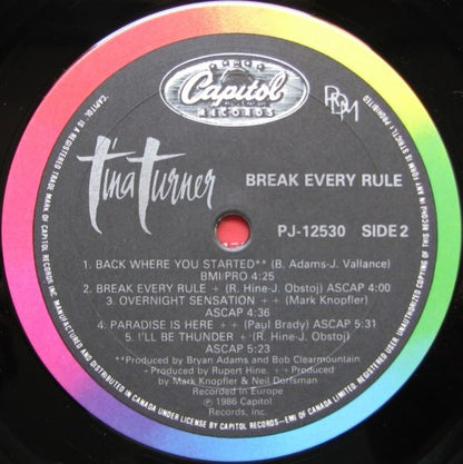 Tina Turner : Break Every Rule (LP, Album)