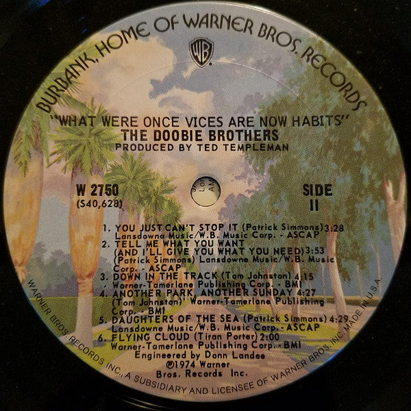 The Doobie Brothers : What Were Once Vices Are Now Habits (LP, Album)