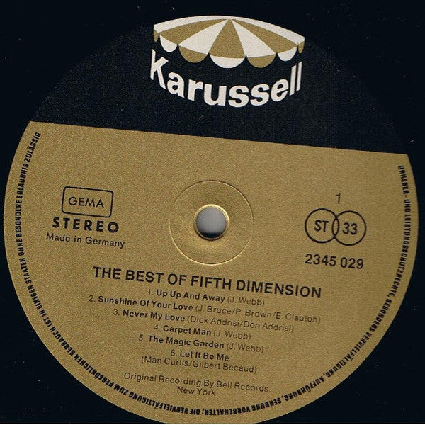 The Fifth Dimension : The Best Of Fifth Dimension (LP, Comp)