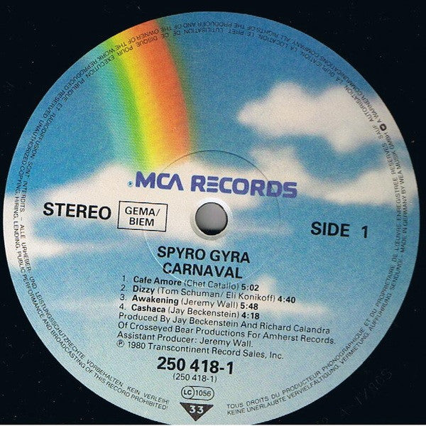 Spyro Gyra : Carnaval (LP, Album, RE)