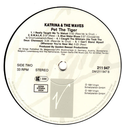 Katrina And The Waves : Pet The Tiger (LP, Album)