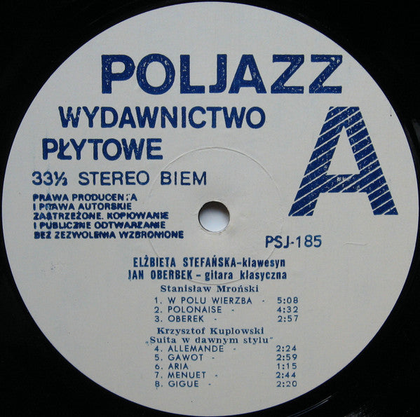 Elżbieta Stefańska-Łukowicz, Jan Oberbek, Stanisław Mroński, Krzysztof Kuplowski, Jerzy Bauer, Bronisław Kazimierz Przybylski : Untitled (LP, Album)