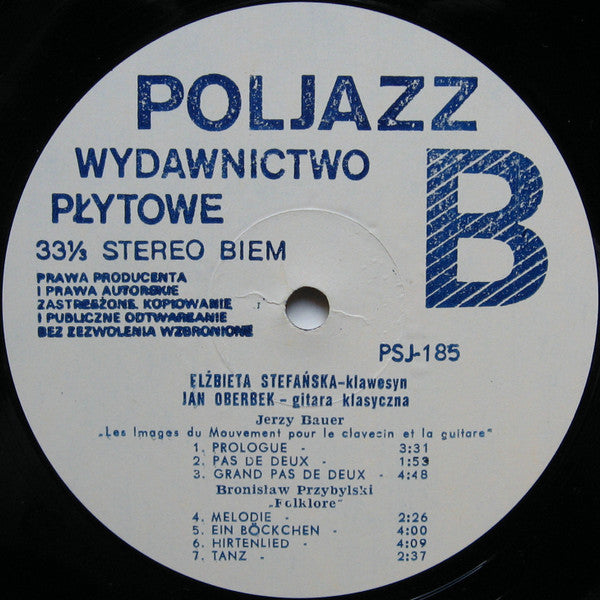 Elżbieta Stefańska-Łukowicz, Jan Oberbek, Stanisław Mroński, Krzysztof Kuplowski, Jerzy Bauer, Bronisław Kazimierz Przybylski : Untitled (LP, Album)