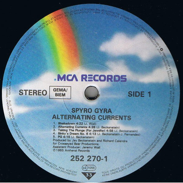 Spyro Gyra : Alternating Currents (LP, Album)