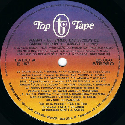 Various : Sambas De Enredo Das Escolas De Samba Do Grupo 1 - Carnaval 78 (LP, Album, Gat)