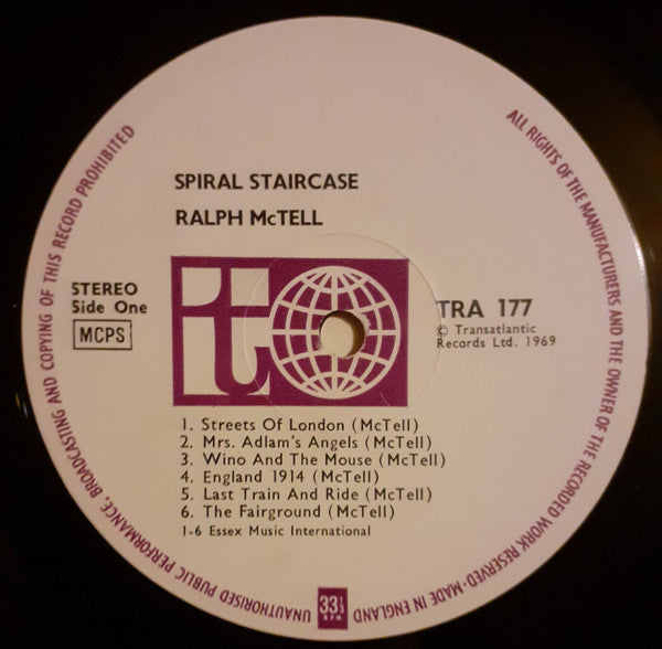 Ralph McTell : Spiral Staircase (LP, Album, Pur)