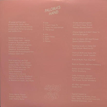 Sibille Attar : Paloma's Hand (12", EP)