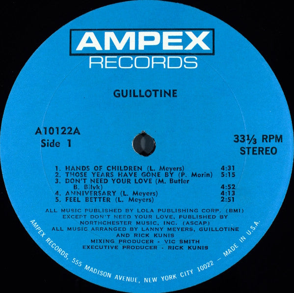 Guillotine (3) : Guillotine (LP, Album)